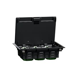 INS52122 Unica System+ - Podlahová krabice L plastová 6 modulů 45x45