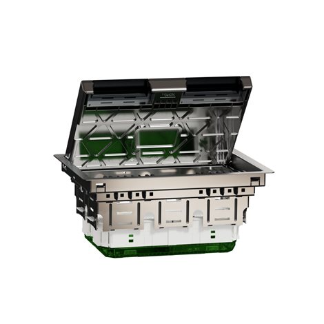 INS52125 Unica System+ - Podlahová krabice L kovová 8 modulů 45x45