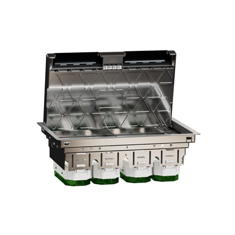INS52127 Unica System+ - Podlahová krabice XL kovová 12 modulů 45x45