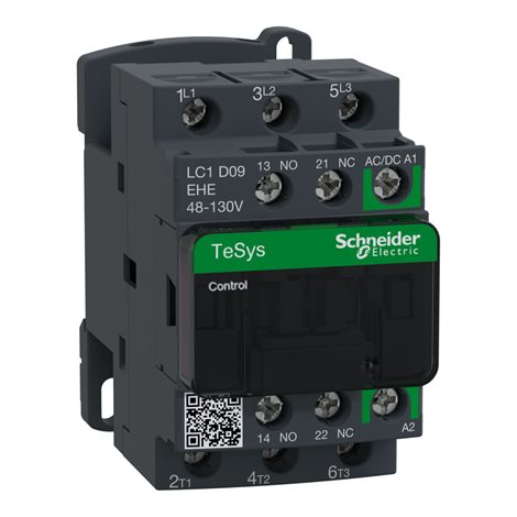 LC1D09EHE TeSys D Green 3P 9A 48 - 130V AC/DC