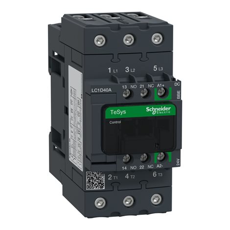 LC1D40ABBE TeSys D Green 3P AC-3 40A 24V DC