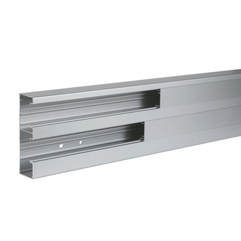 ISM10450 Inst. trunking, 2-comp. 165x55 alu L1x2m, parapetní kanál+přední víko