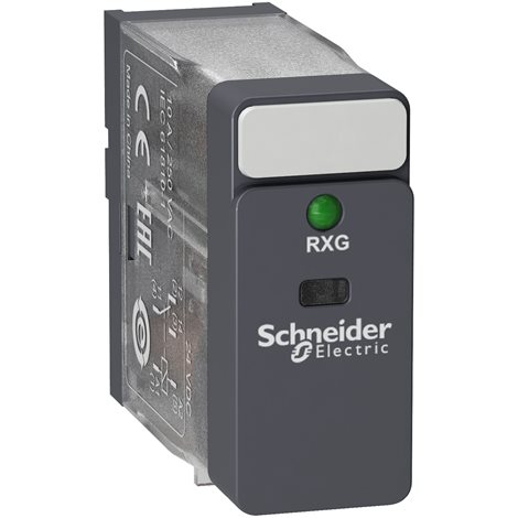 RXG13BD Relé Zelio RXG, 1 C/O , 10 A, 24 V DC, LED