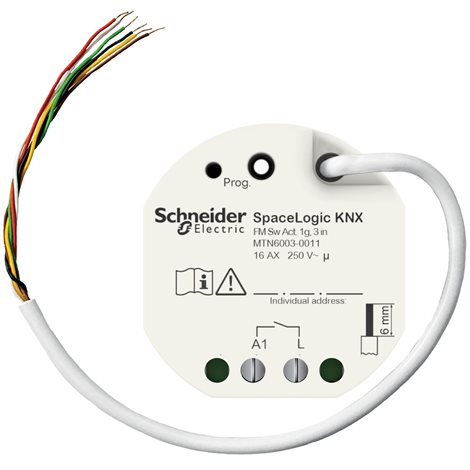 MTN6003-0011 SpaceLogic KNX FM Sw Act. 1g, 3 in, Secure