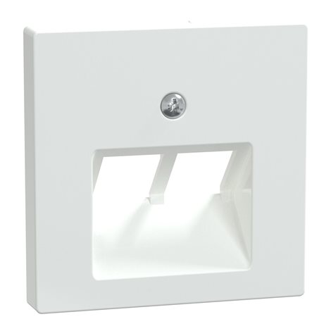 296125 Centrální deska, Merten System M, pro mechanizmus RJ45, dvojitá, active white