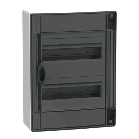 LVSXR213 PrismaSet XS Nástěnná plastová rozvodnice 26 modulů (2x13) kouřové dveře
