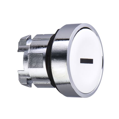 ZB4BA131 Harmony XB4, BÍlá ovládací hlavice stiskací prům.22 s návratem, se symbolem 