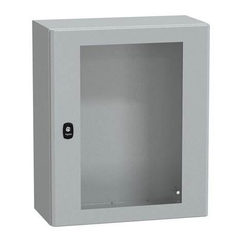 NSYS3D6525T S3D, 600x500x250, průh. dveře, RAL 7035