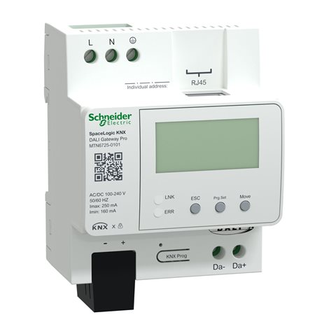 MTN6725-0101 SpaceLogic KNX DALI brána Pro, 1 kanál DALI-2