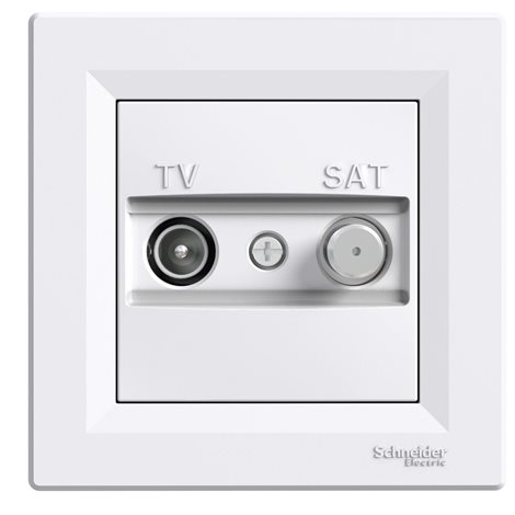 EPH3400321 Zásuvka TV-SAT, průběžná, bílá