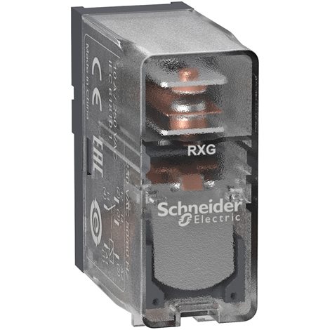 RXG15P7 1 V/Z kontakt, 10 A, 230 V AC, průhledný