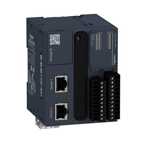 TM221M16R PLC Modicon M221, 24VDC, 8DI, 8DQ (relé)