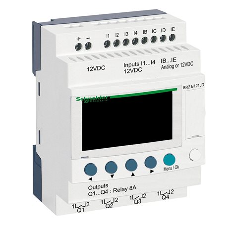SR2B121JD ZL COMPACT 12VDC s hod 8DI(4AI)/4RO