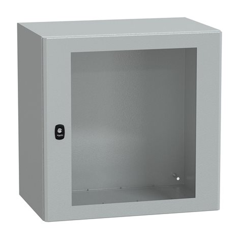 NSYS3D6640T S3D, 600x600x400, průh. dveře, RAL 7035