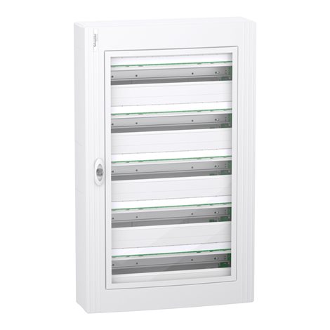 LVSXR524 PrismaSet XS Nástěnná plastová rozvodnice 120 modulů (5x24) průhledné dveře