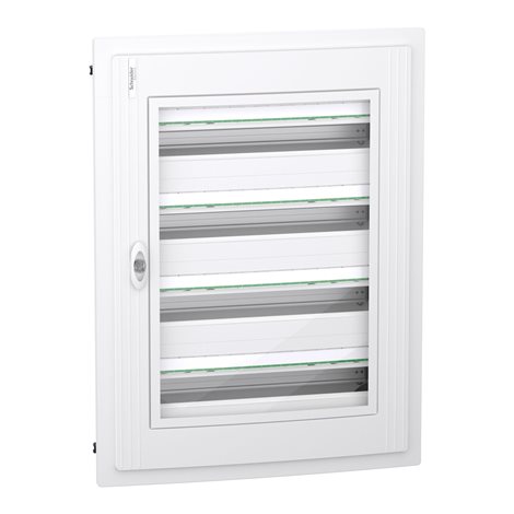 LVSXP424 PrismaSet XS Zapuštěná plastová rozvodnice 96 modulů (4x24) průhledné dveře