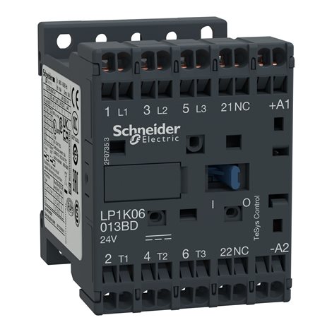 LP1K09013BD3 Ministykač 9A 1V 24V DC,cívka s integr. ochr.