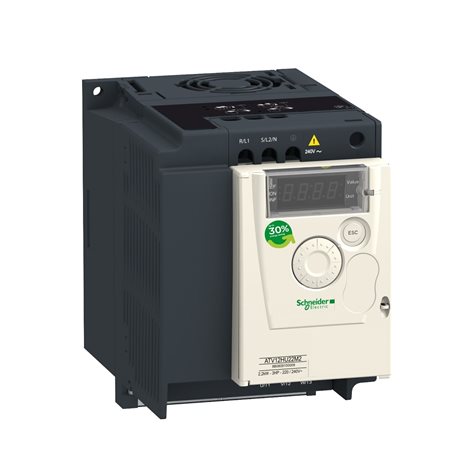 ATV12HU15M3 Frekvenční měnič 1,5 kW, 7,5 A, napájení 3 x 230 V, IP20, bez filtru