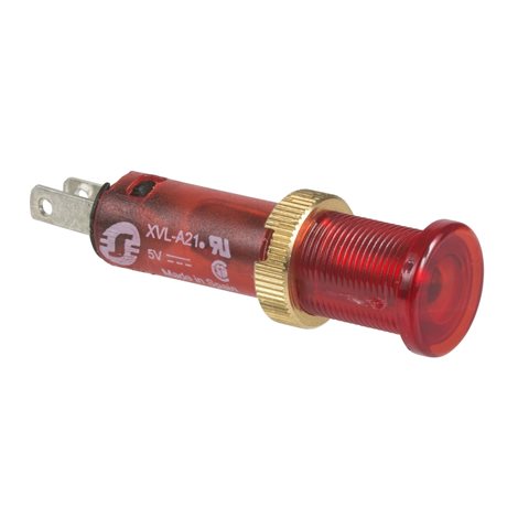 XVLA224 Signálka s LED - 8 mm, 12 V, červená