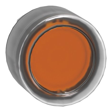 ZB4BW553 oranžový ovl. hlavice stiskací prosvět.-lícující Ø22 s návratem pro integ. LED