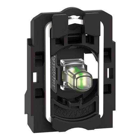 ZB5AVBG1 Polosestava objímky, 24...120 V AC/DC, bílá