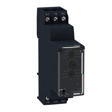 RE22R1QMU časové relé, star-delta - 24V DC/24..240 V AC - 1 C/O