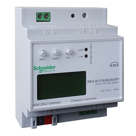 MTN6725-0001 KNX-DALI brána REG-K/1/16(64)/64/IP1