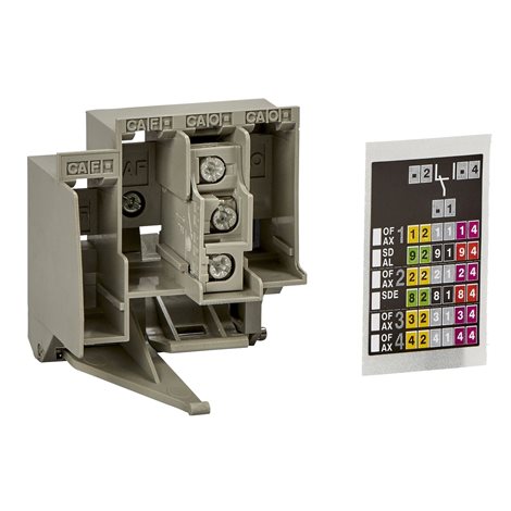 33011 Pomocný kontakt SDE - 6 A - pro NS630b…1600
