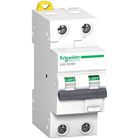 A9D37216 Acti9 IC60 RCBO 2P 16A 30 B 10kAmA A