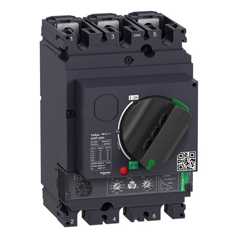 GV5P220H Motorový jistič 3P 100-220A 70kA