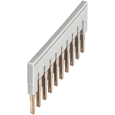 NSYTRAL410GR Propoj. můstek 10 bodů pro4mm² svorku šedou (obj. mn. 10ks)