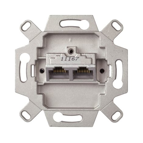 665228 Zásuvka datová 2xRJ45, kat.6A, STP