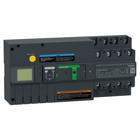 TA16D4L1604TPE Přepínač, TransferPacT Active Automatic, 160 A, 4P, LCD, rám 160 A