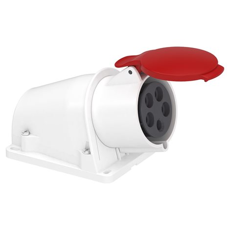 PKF32W435 Pratika průmyslová zásuvka-šroubová-úhlová-32A-3P + N + E-380...415 V AC-nástěná