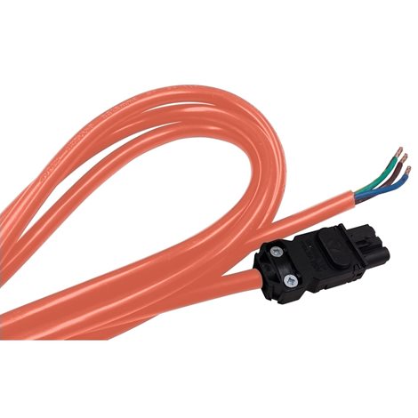 NSYLAM3MN Napájecí kabel, 3m, 120 / 230 V AC, oranžový