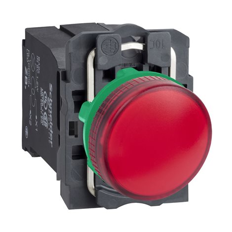 XB5AV44 Signálka se žárovkou BA 9s, 230.....240V, rudá