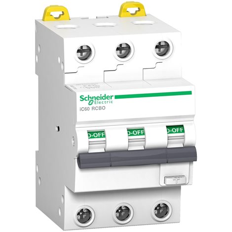 A9D17325 Acti9 IC60 RCBO 3P 25A 30 C 10kAmA A