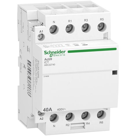 A9C22740 Stykač iCT 40A 3V+N ovládací cívka 220...240V AC