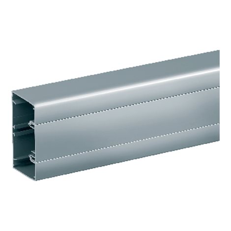 ISM10250 OptiLine 45 - Parapetní kanál+přední víko 1-komorový, 95x55 alu, L 1x2m
