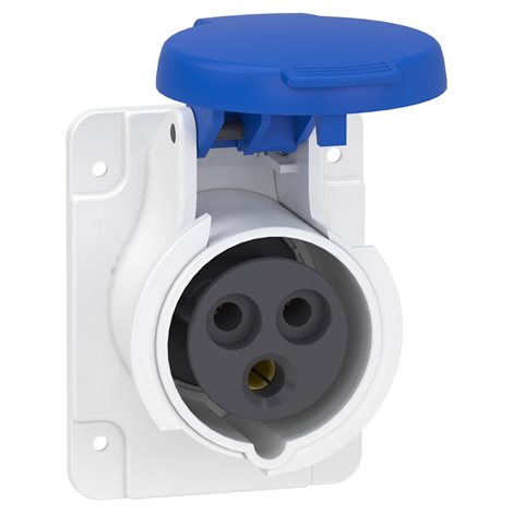 PKF16G423 Zásuvka vest.rovná 16A 2P+PE 200-250V IP44 50-60Hz