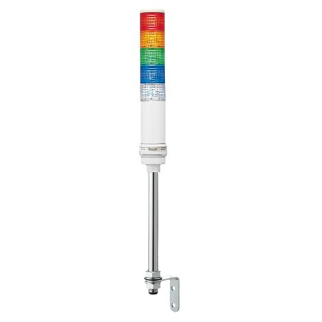 XVC6B55S Smontovaný signální sloup,60 mm,LED,24V,Bzučák,Blikající,Ru-Oranž-Ze-Mo-Bí