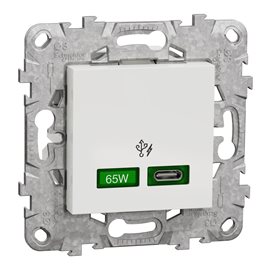 NU501418 Unica - Rychlonabíjecí konektor USB C (65W), Bílá