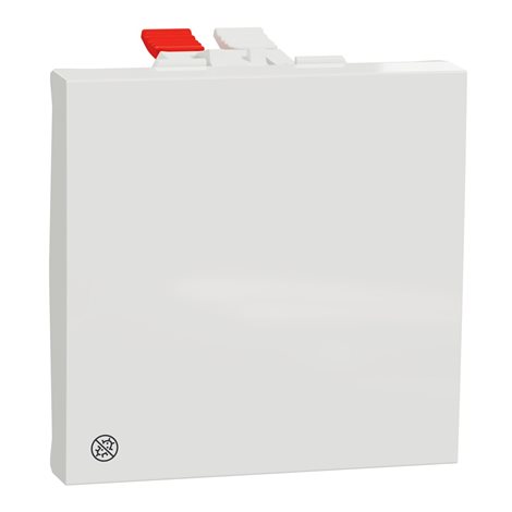 NU320120 Unica - Spínač jednopólový řazení 1, 2M, Bílý Antibakteriální