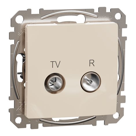 SDD112478R Sedna D/E - TV R zásuvka průběžná 10dB, béžová
