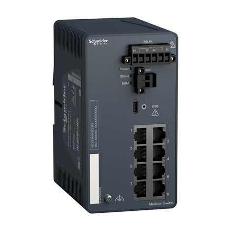 MCSESM083F23F0 Modicon řízený přepínač 8 portů