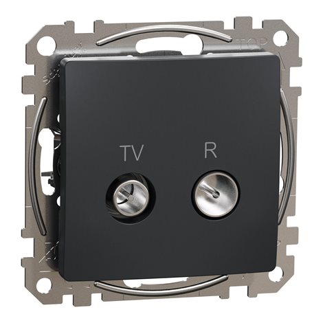 SDD114478R Sedna D/E - TV R zásuvka průběžná 10dB, Antracit