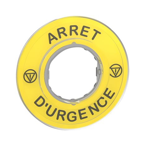 ZBY9120 3D kruhový štítek pro nouzové zastavení, ARRET D'URGENCE