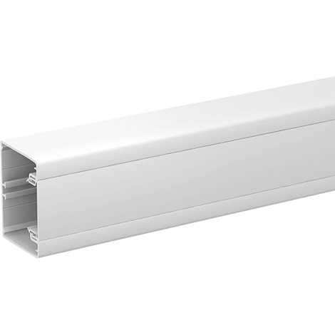 ISM10100P Parapetní kanál+přední víko 1-kom, 75x55 bílý, L 1x2m