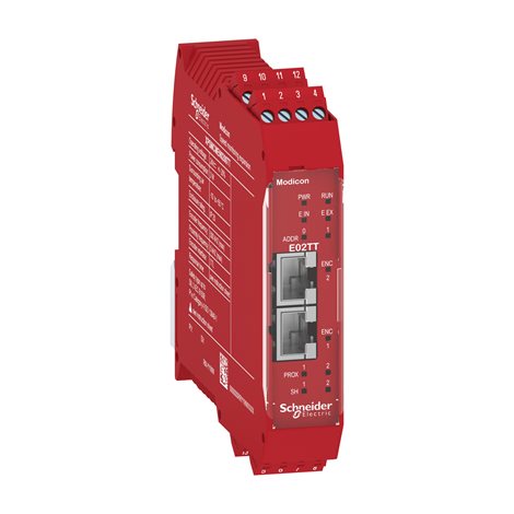 XPSMCMEN0200TT Bezpečnostní modul monitor. rychlosti - 2 vstupy TTL enkodéry, šroubové svorky