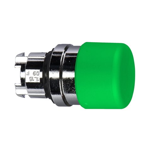 ZB4BC34 Ovládací hlavice stiskací s hřib. knoflíkem - zelená